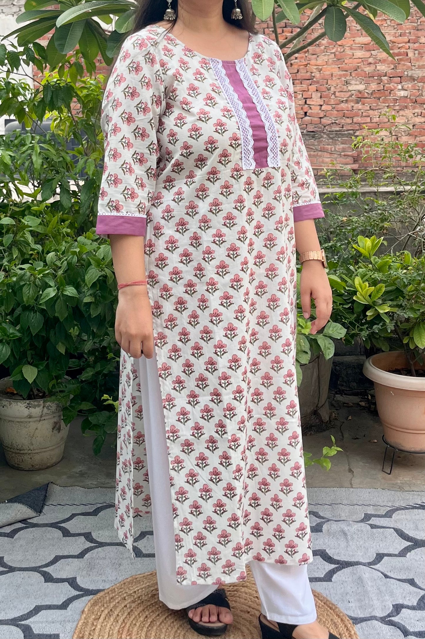Pearl pure cotton kurta