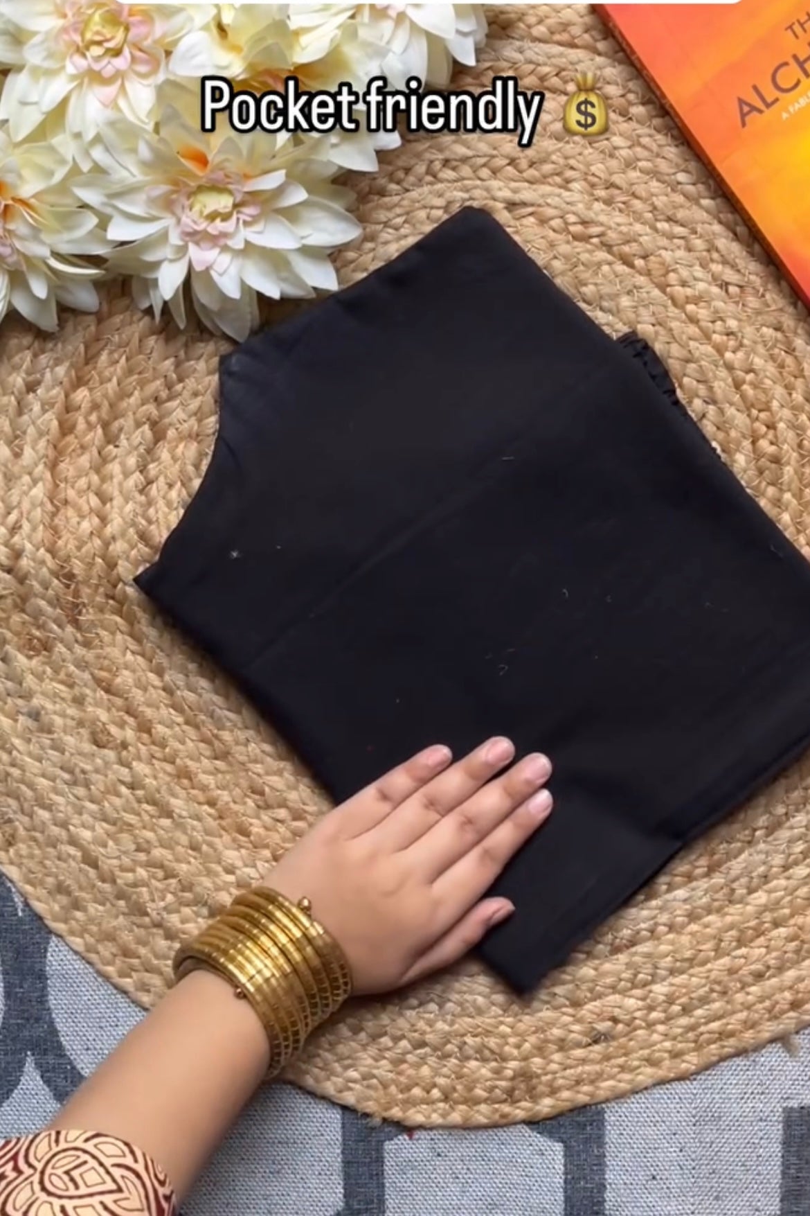 Black Cotton Pant