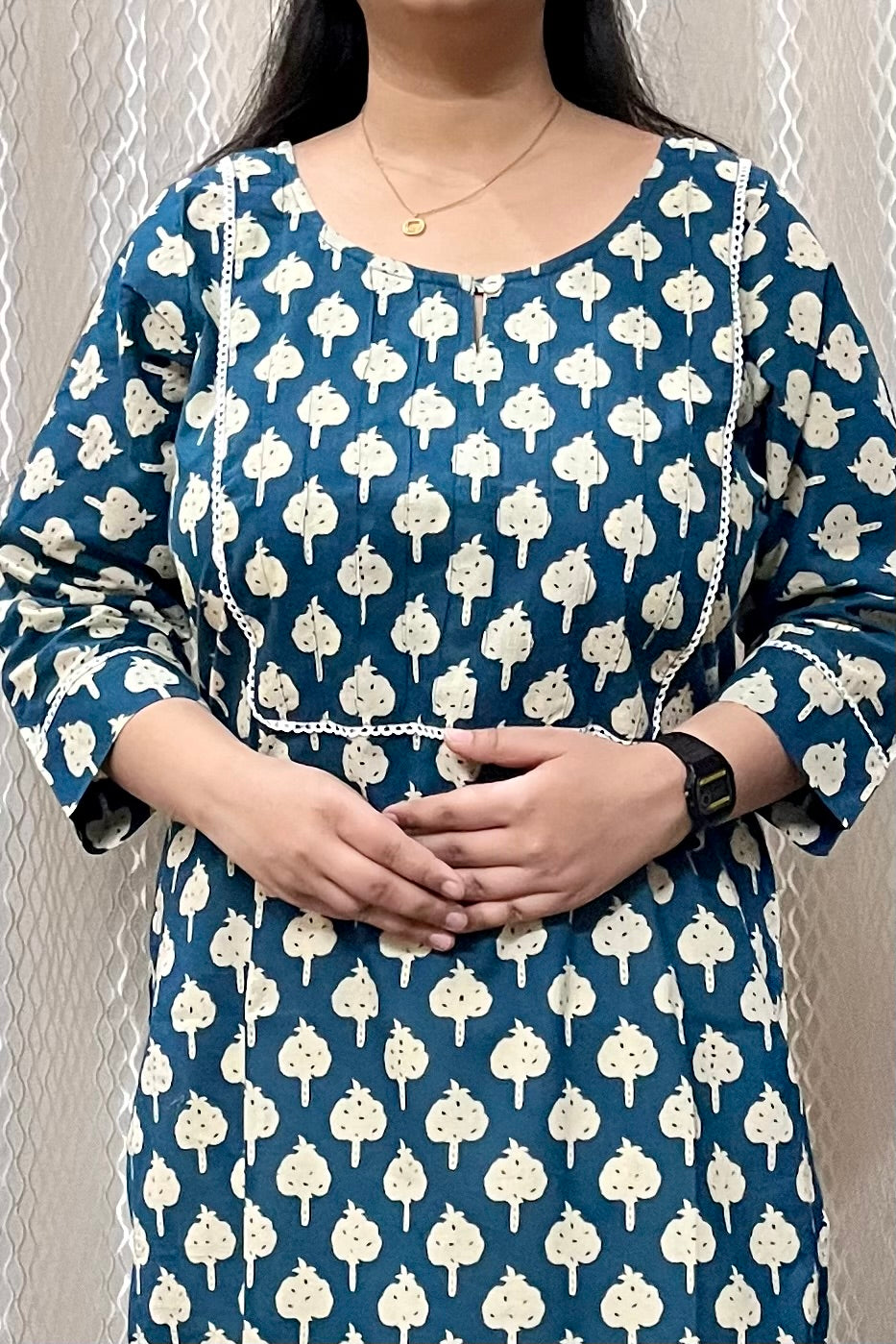Hara Bhara Ajrakh Kurta
