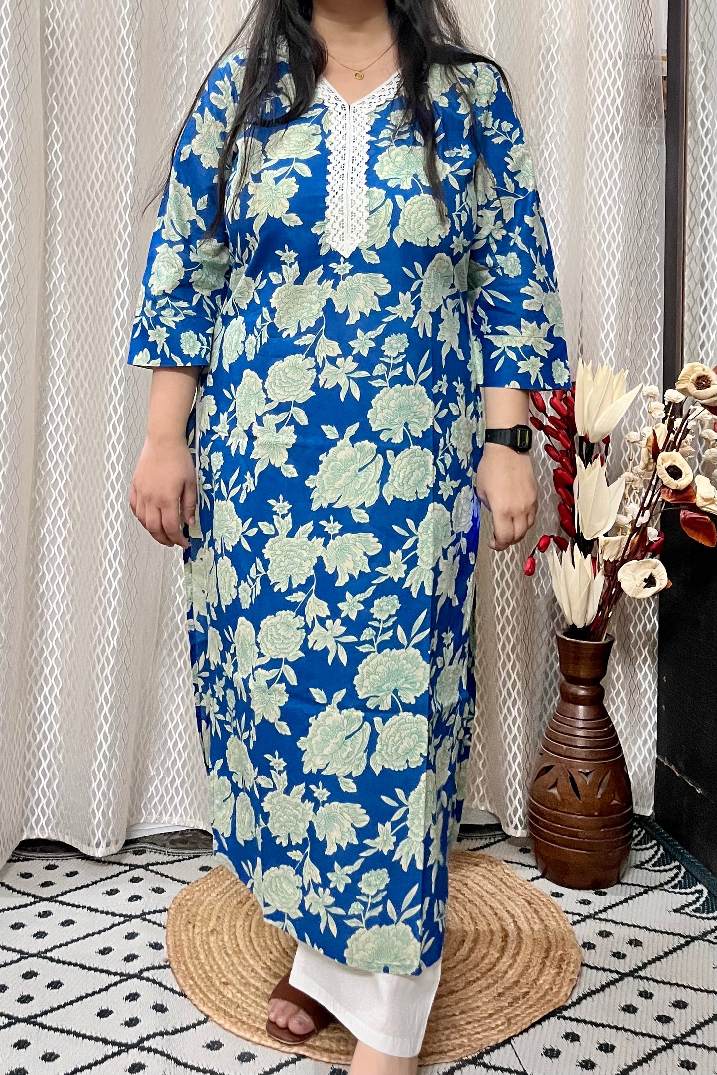 Mystic Blue Kurta