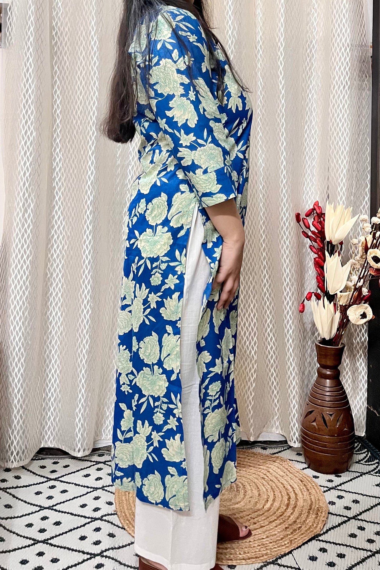 Mystic Blue Kurta