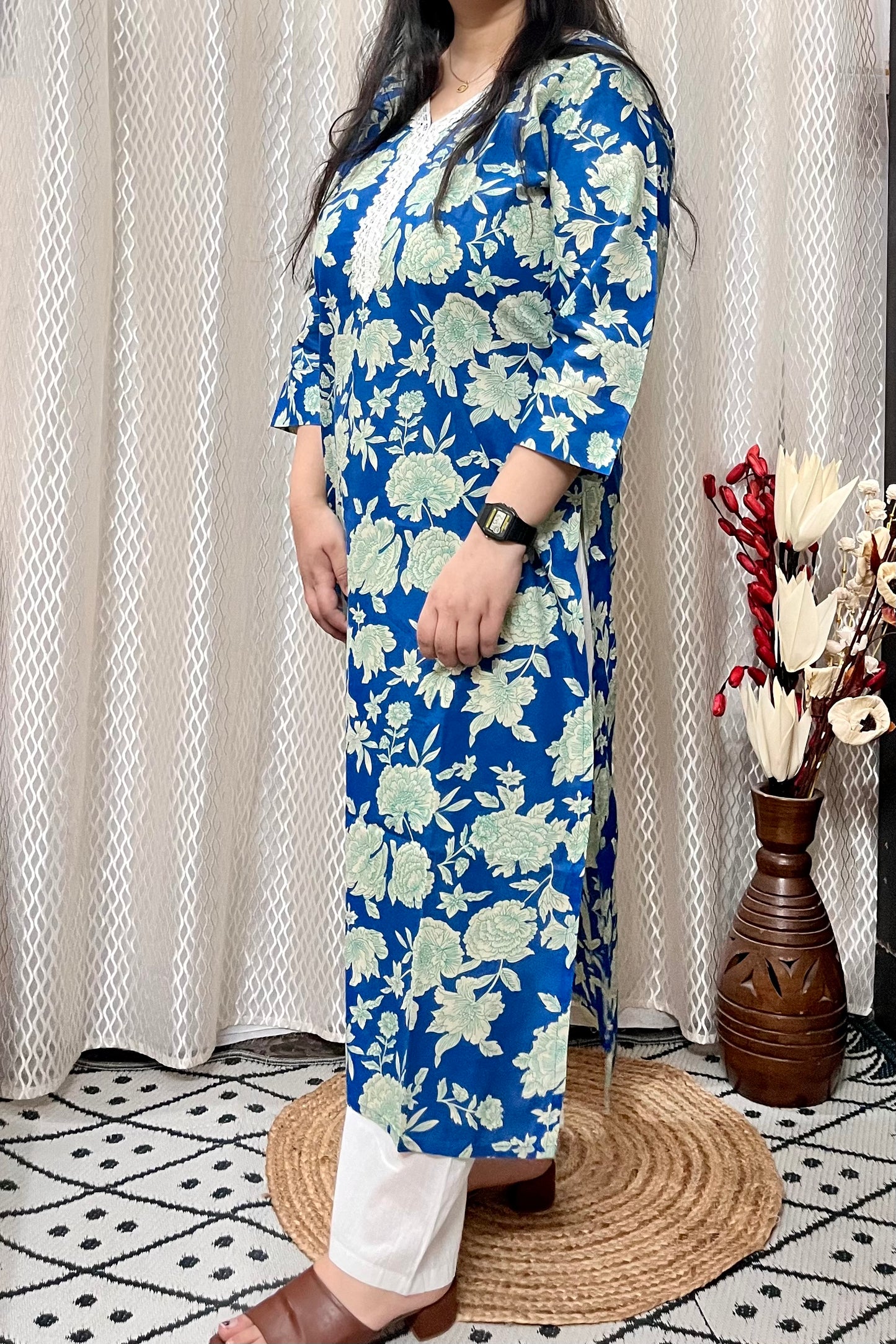 Mystic Blue Kurta