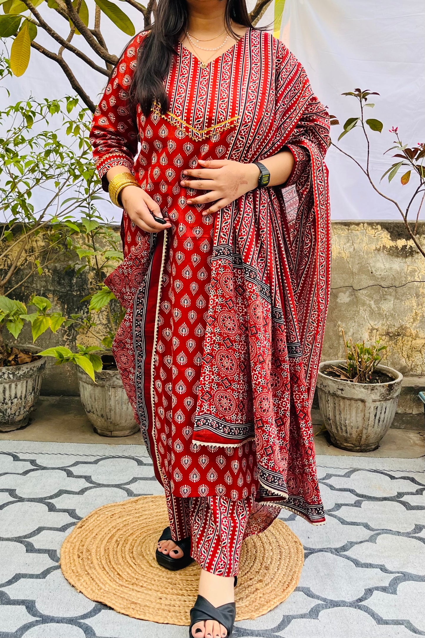 Maroon Suit Set