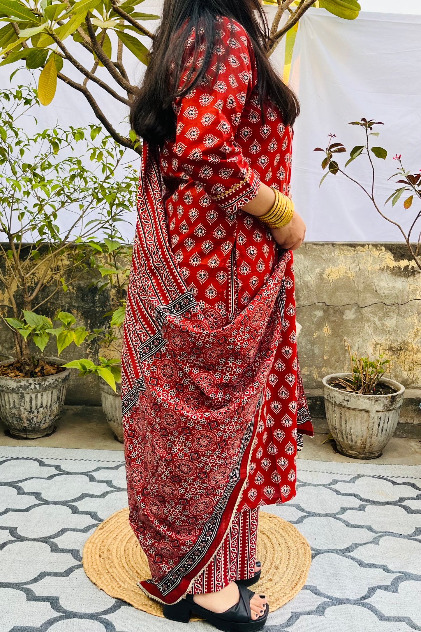 Maroon Suit Set