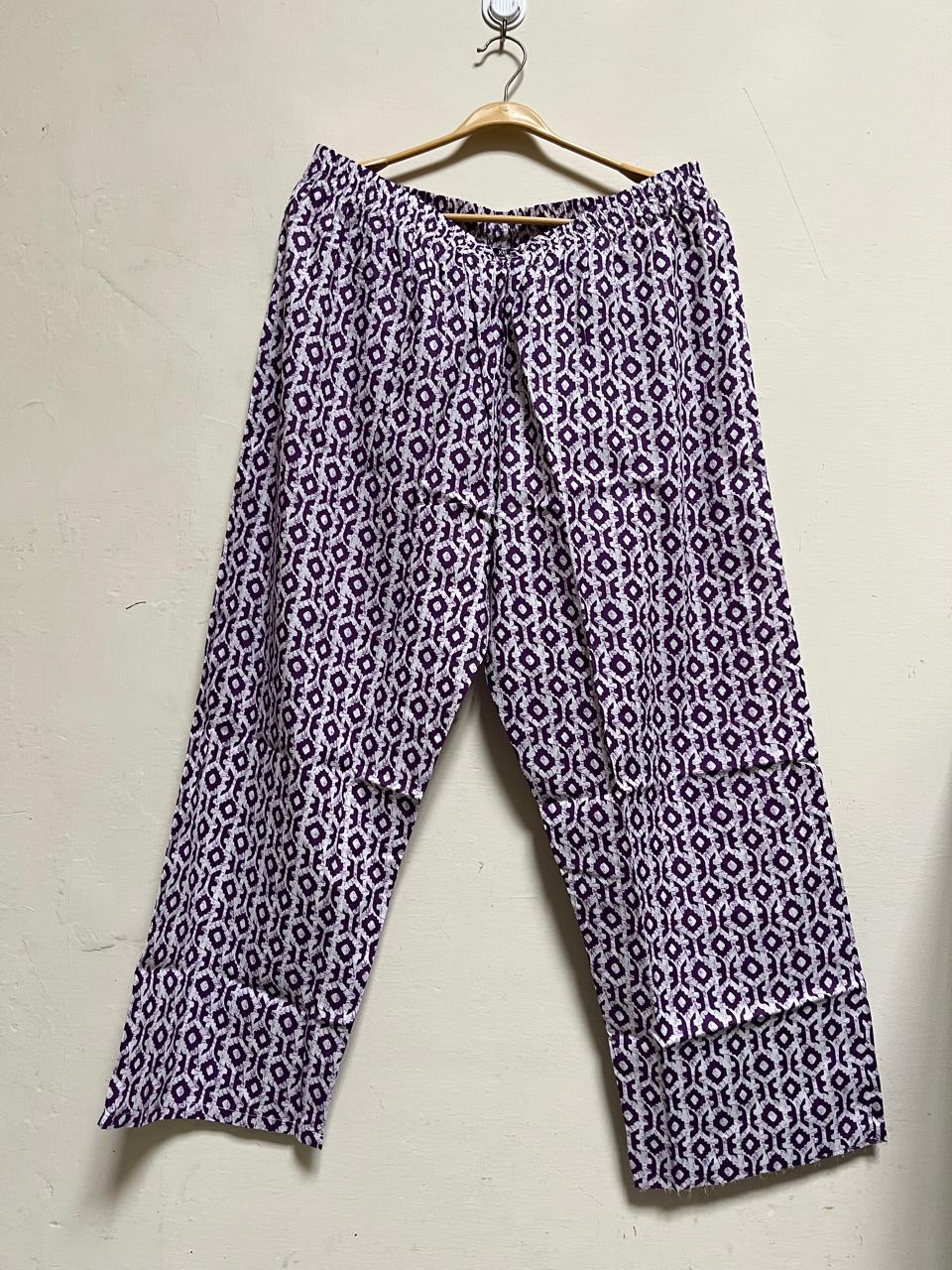 Purple sanganeri pant