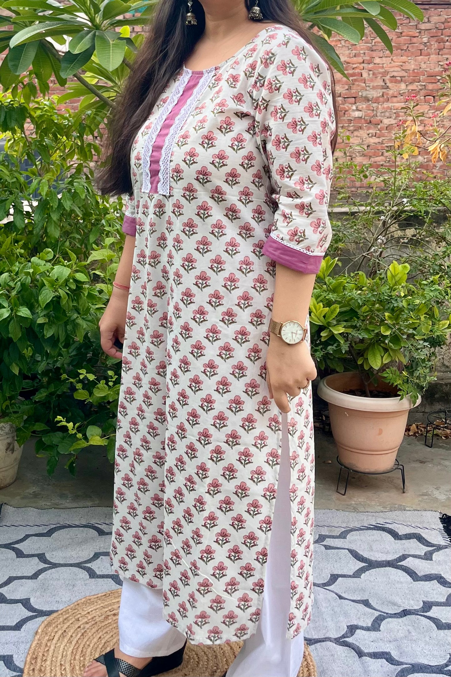 Pearl pure cotton kurta