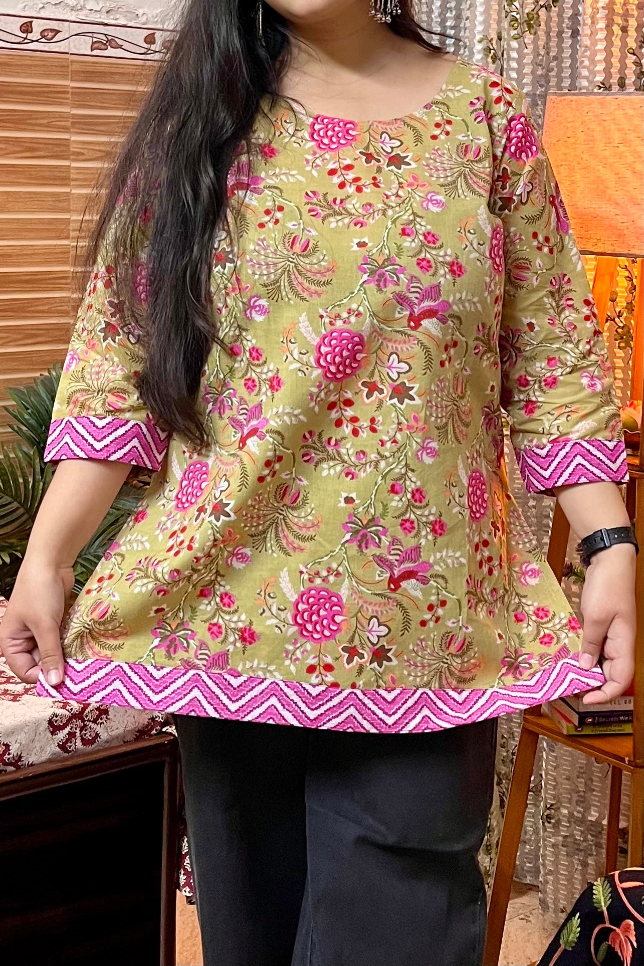 Mint Green Short Kurti