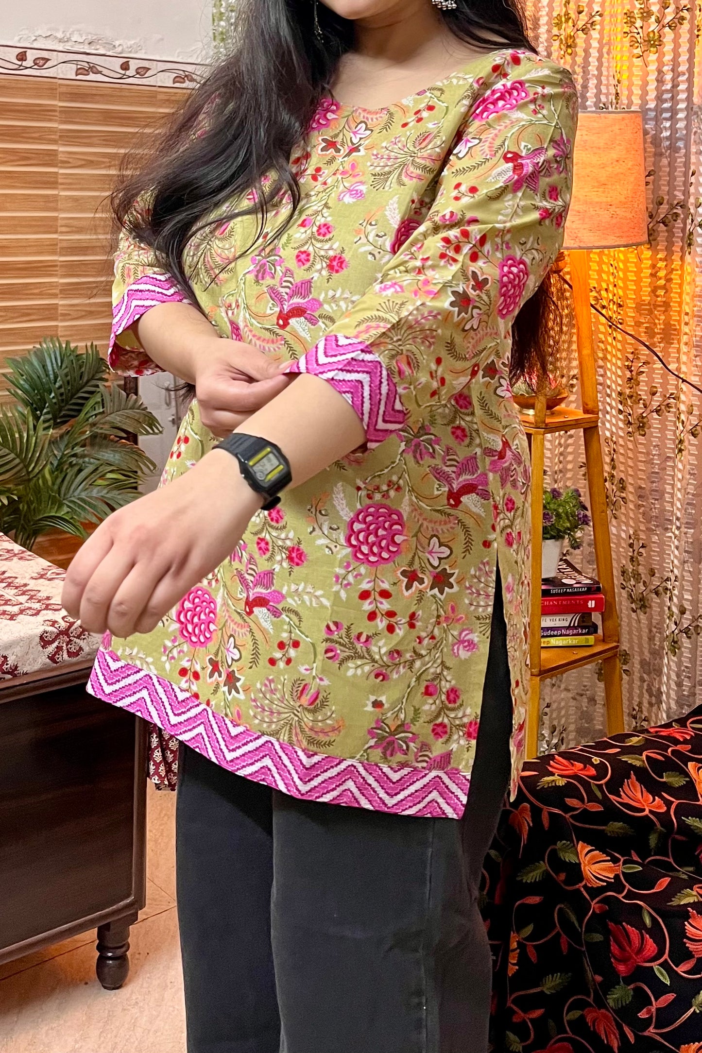 Mint Green Short Kurti