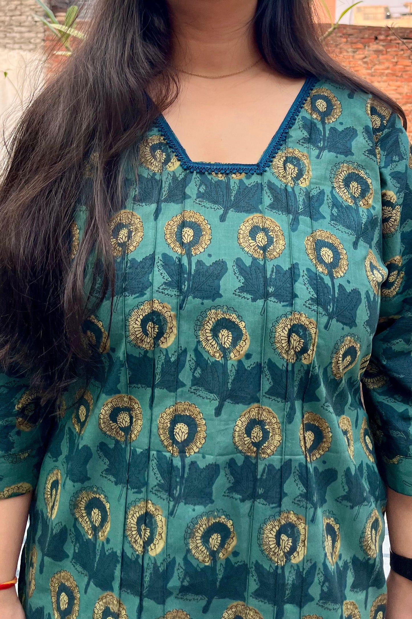 Tulip Kurti In Ajrakh Print