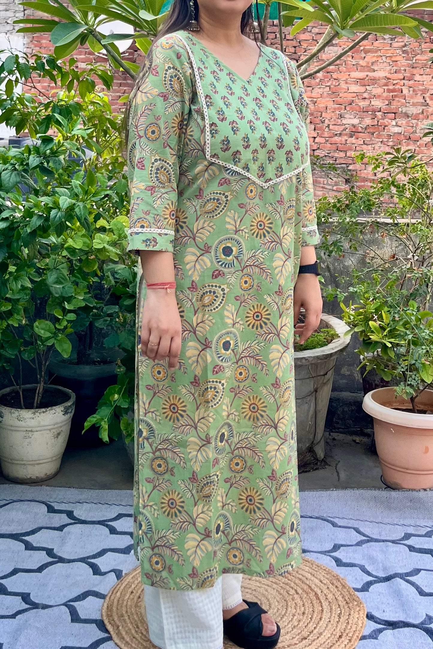 Hariyali Pure cotton Kurti
