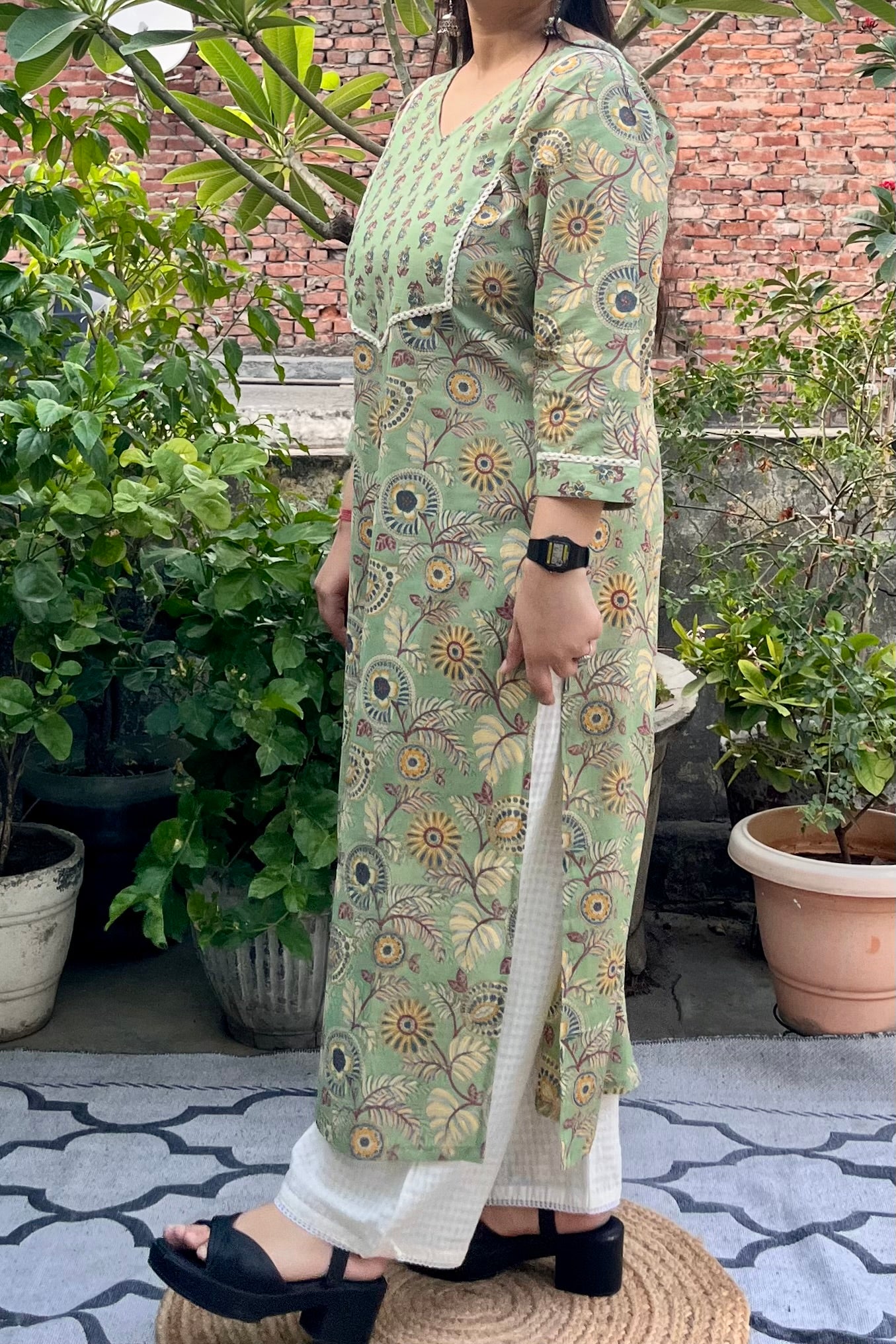 Hariyali Pure cotton Kurti