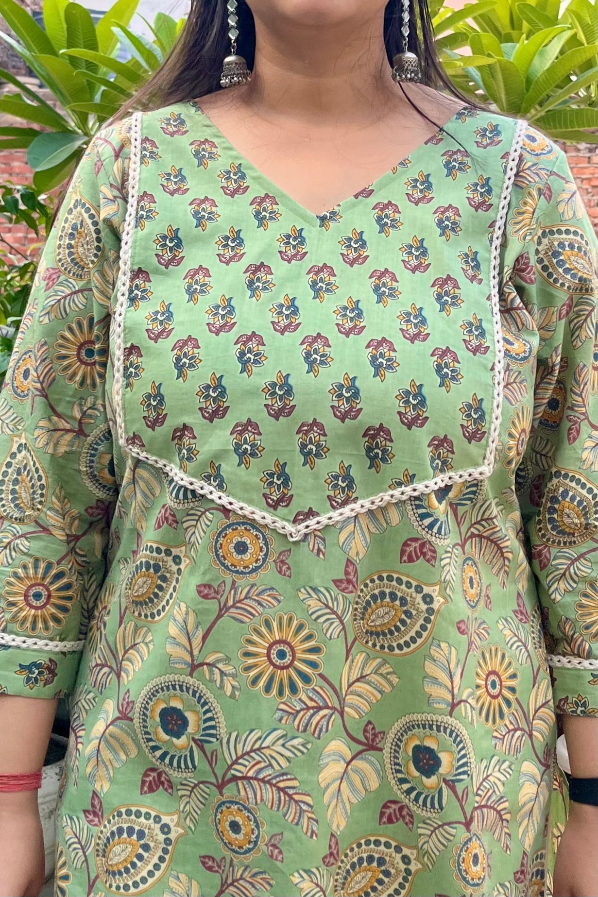 Hariyali Pure cotton Kurti